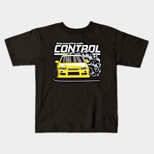 Keep everything under control (yellow) Kids T-Shirt